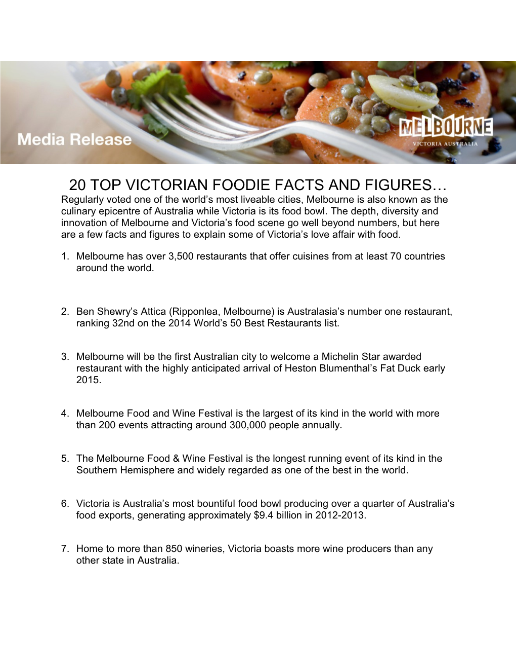 20 Top Victorian Foodie Facts and Figures