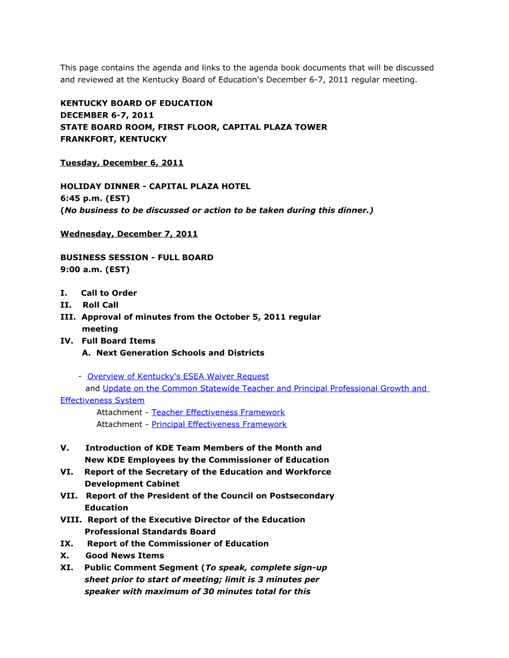 Dec 2011 KBE Mtg Agenda 2 Version