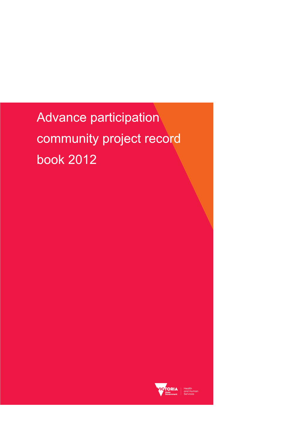 Advance - Participant Community Project Record Book