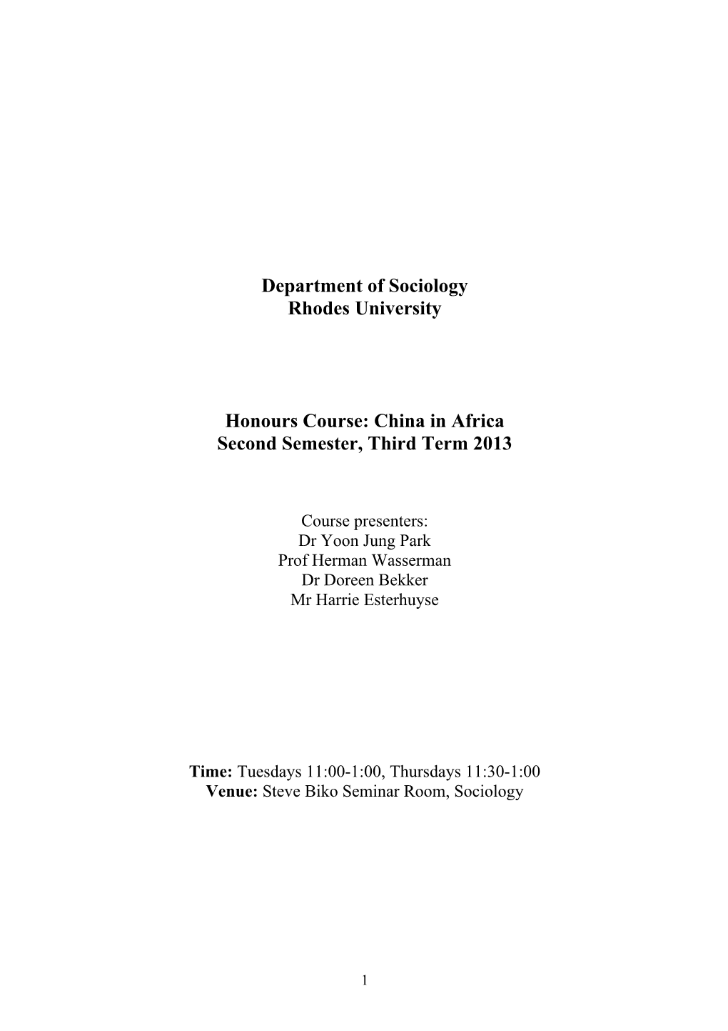 Chinese Studies: Bibliography Etc