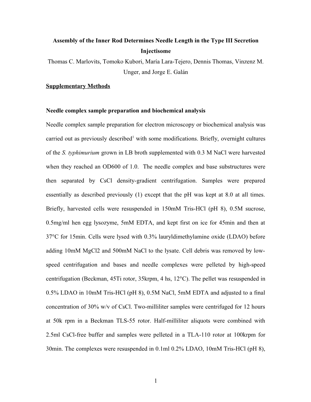 Needle Complex Sample Preparation and Biochemical Analysis