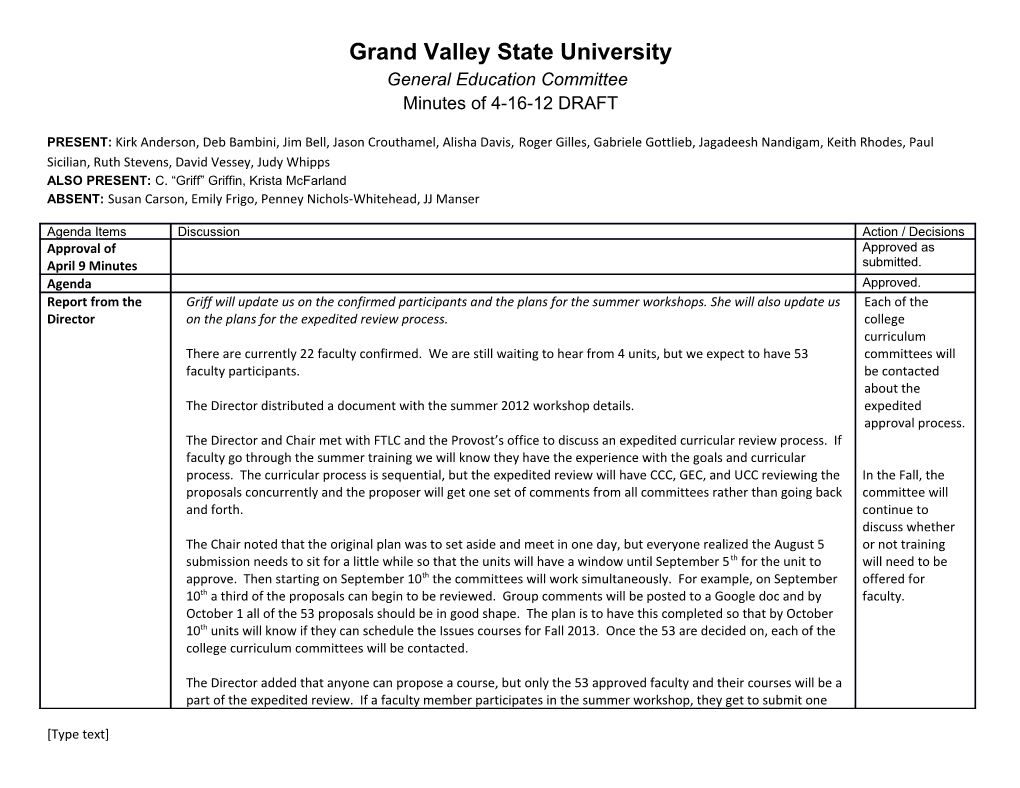 Grand Valley State University s10