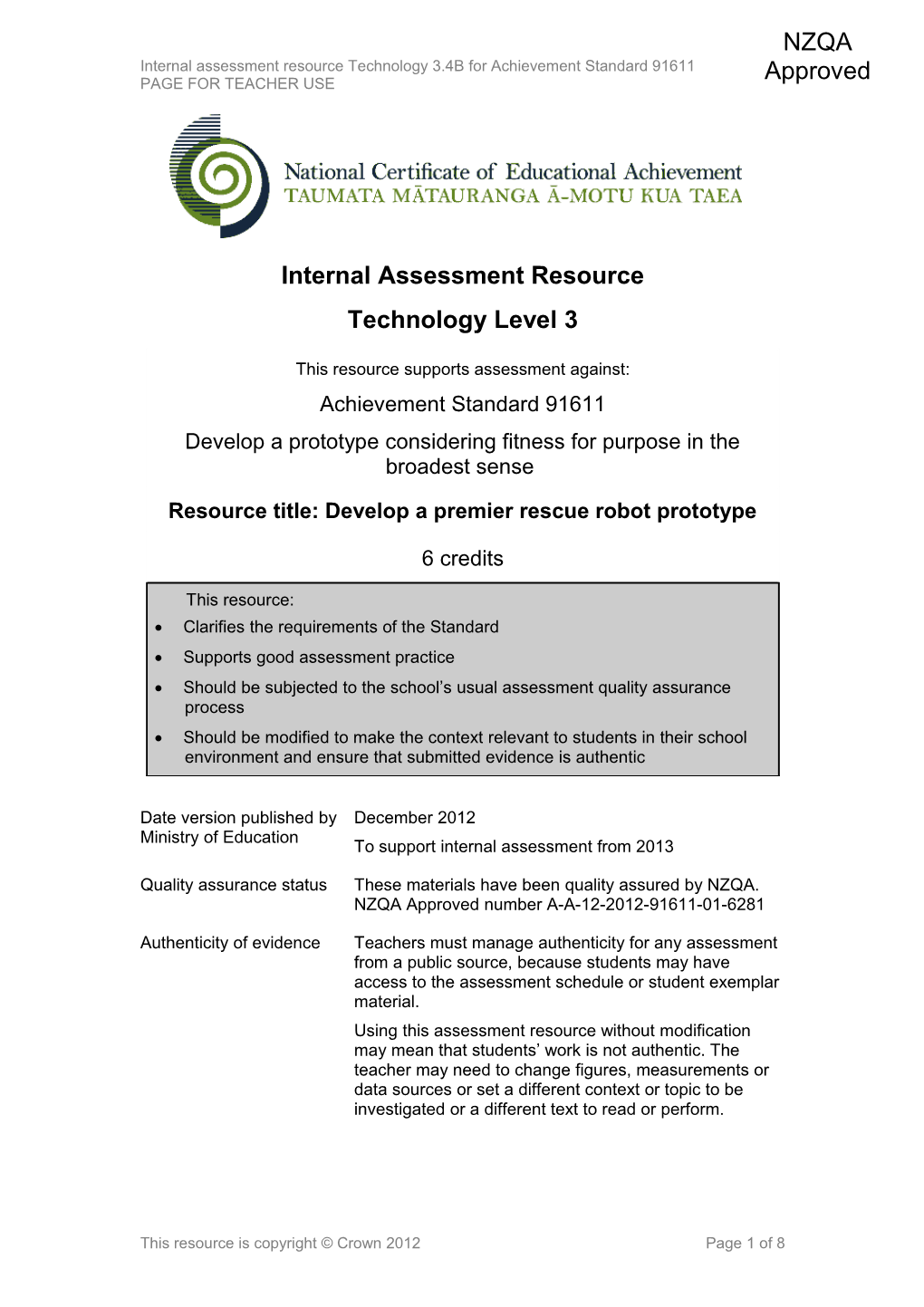 Level 3 Technology Internal Assessment Resources s1