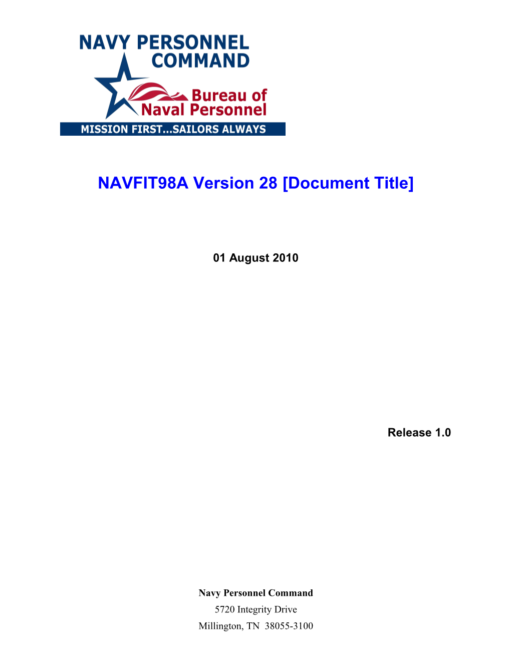NAVFIT98A Version 28 User's Manual