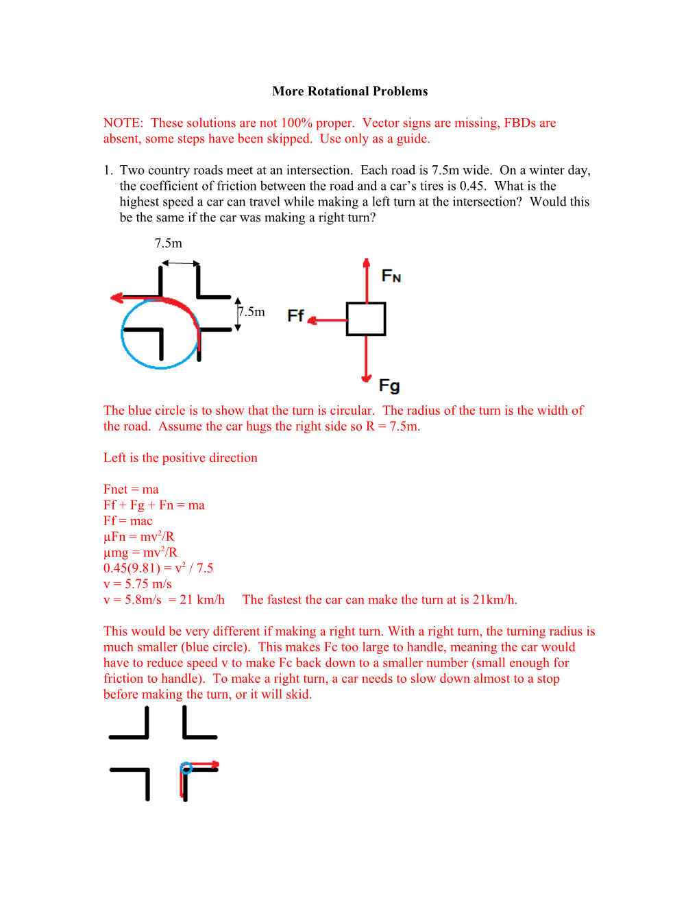 More Rotational Problems