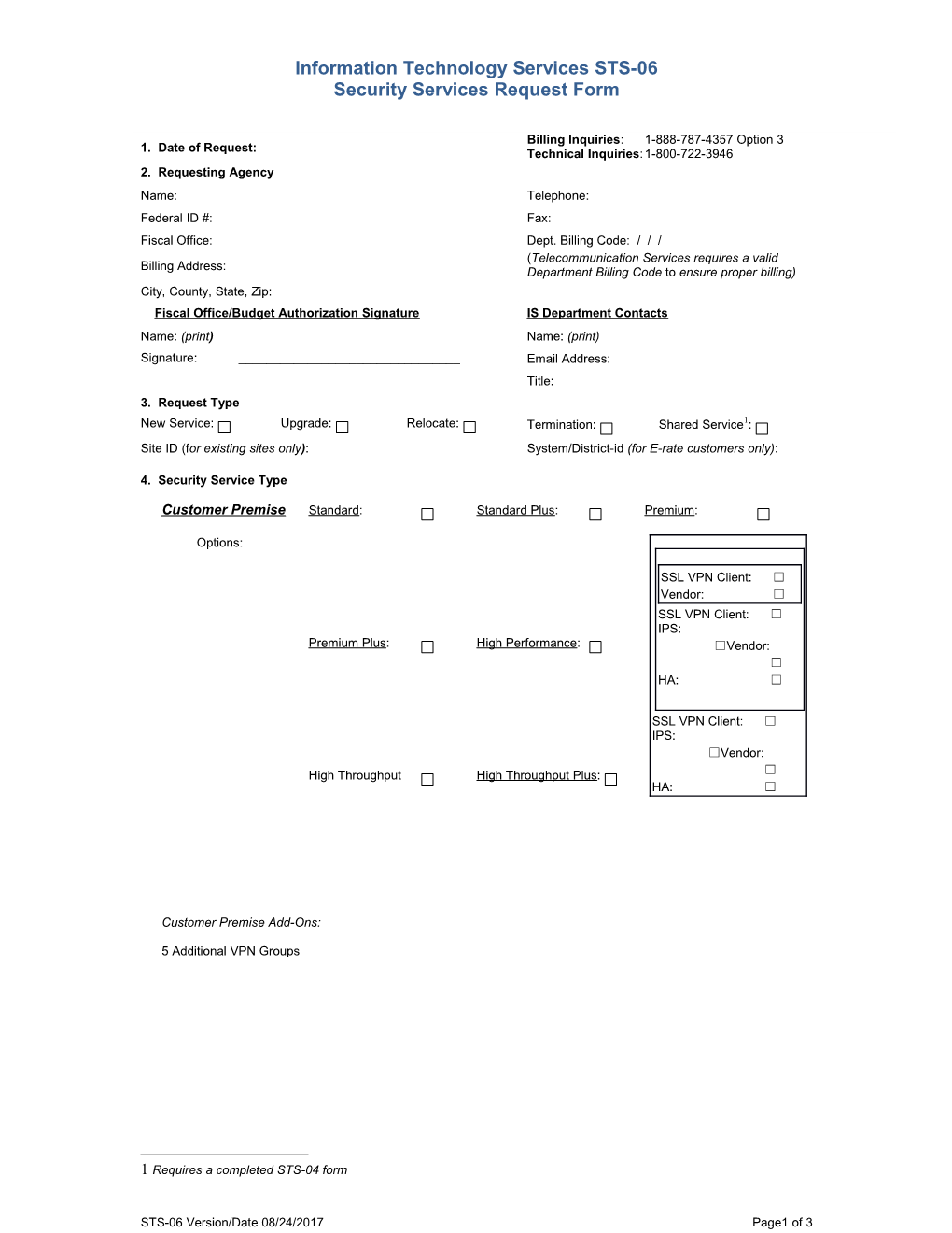 Information Technology Services STS-06