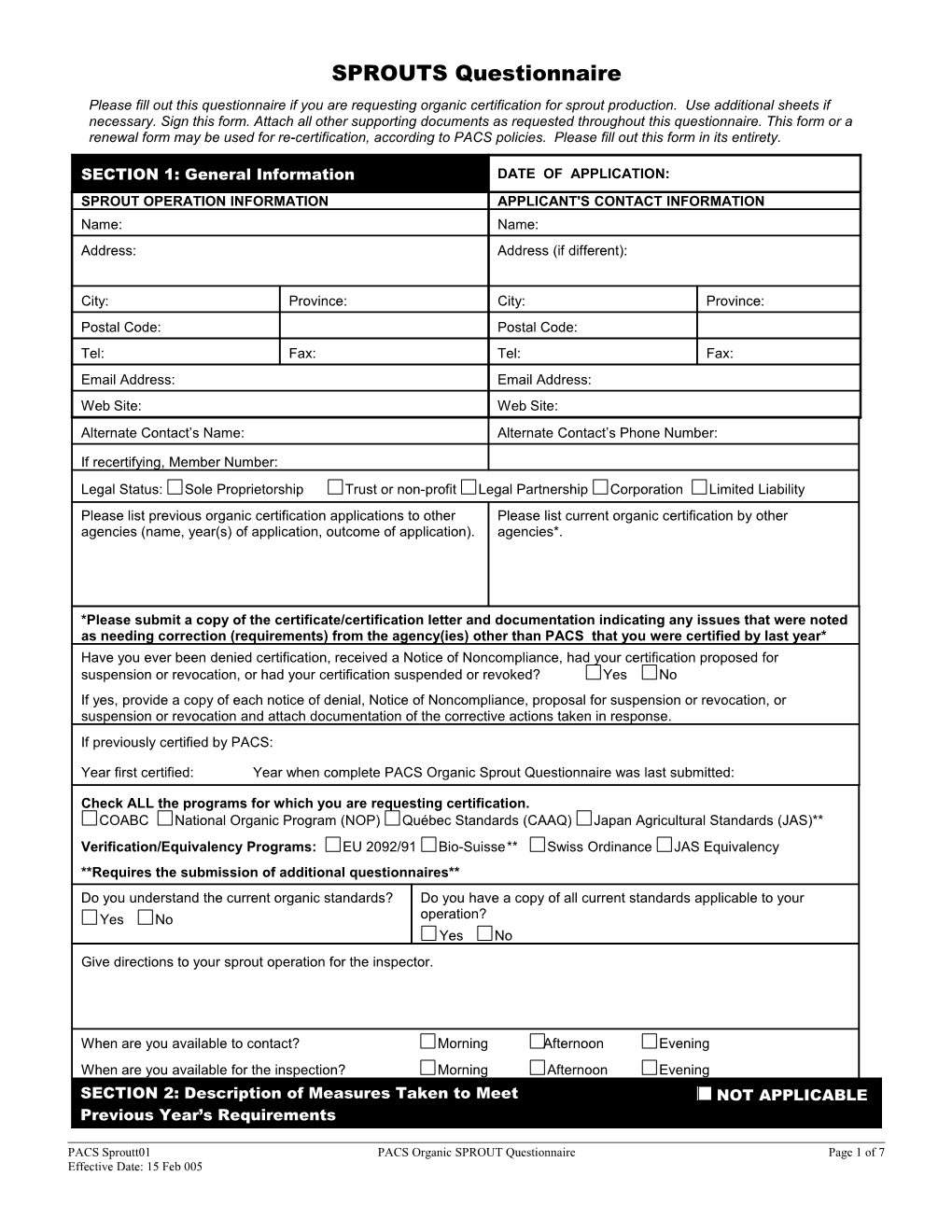 IC-F-042 OCIA Organic Apiary Questionnaire s1