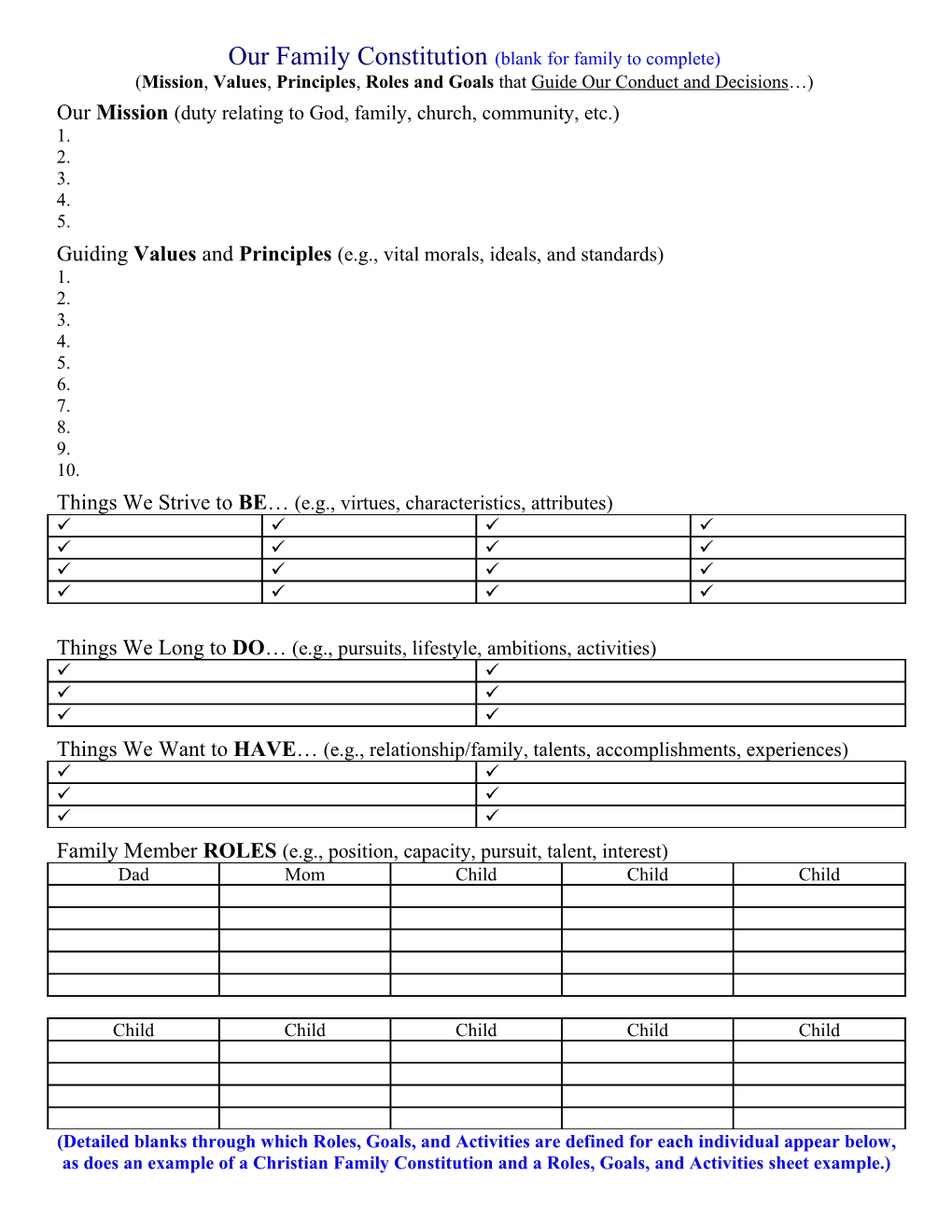 Matta Family Constitution