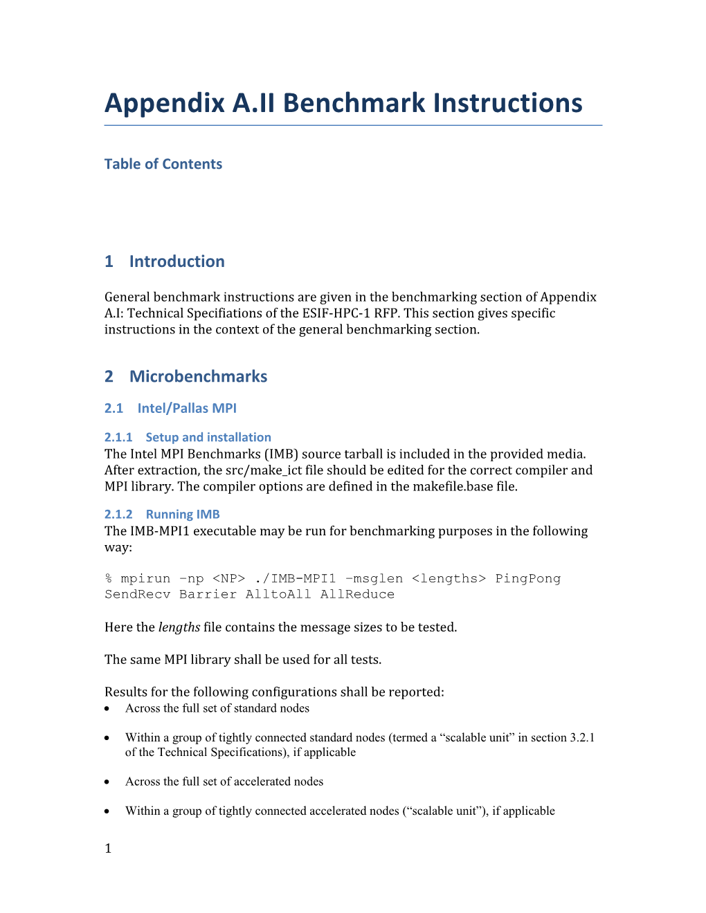 Appendix-A-II-Benchmark Instructions