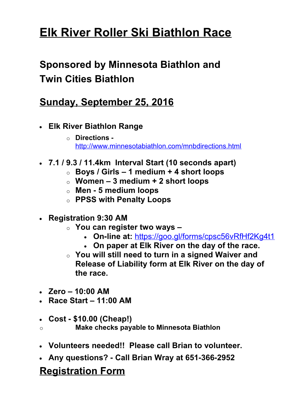 Elk River Roller Ski Biathlon Race s1