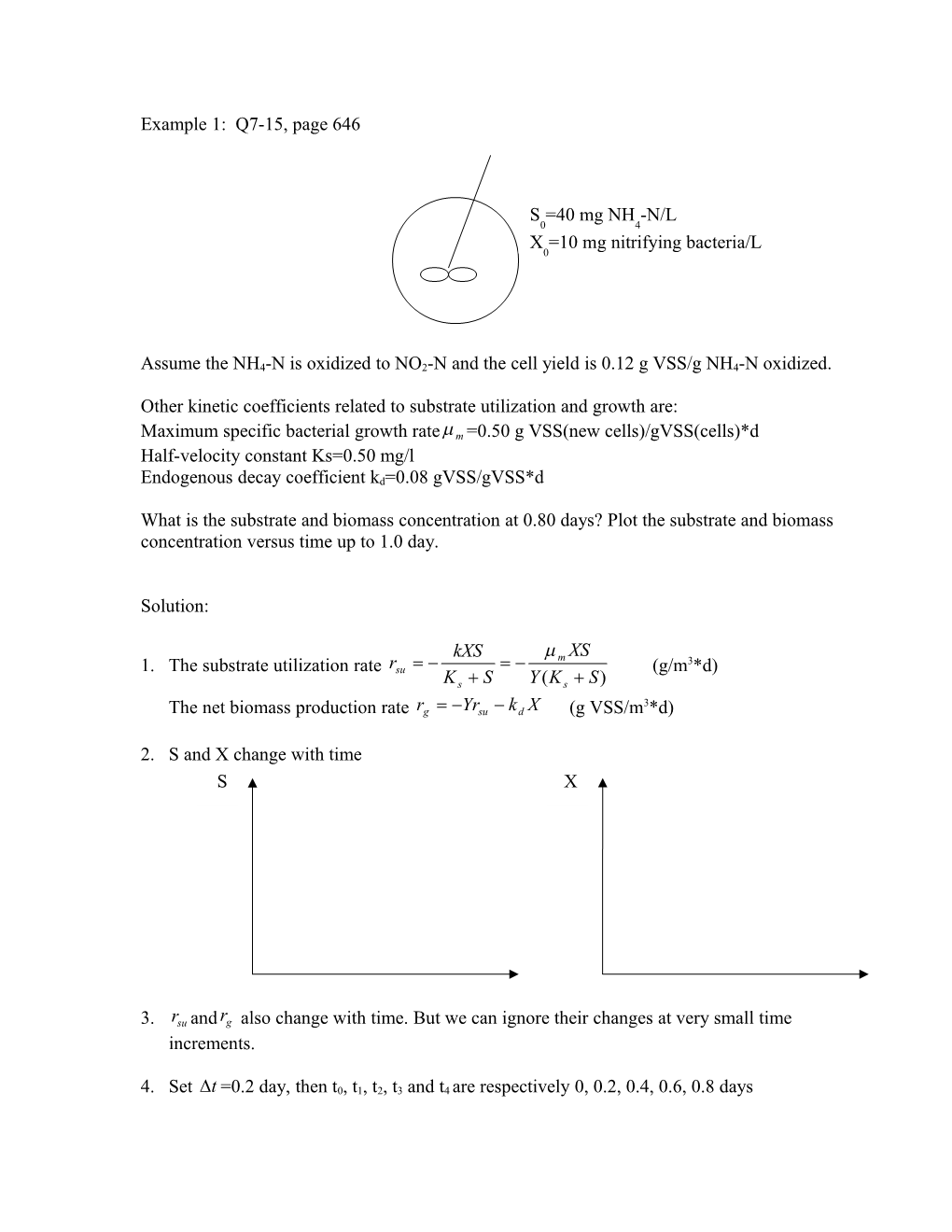 Assume the NH4-N Is Oxidized to NO2-N and the Cell Yield Is 0.12 G VSS/G NH4-N Oxidized