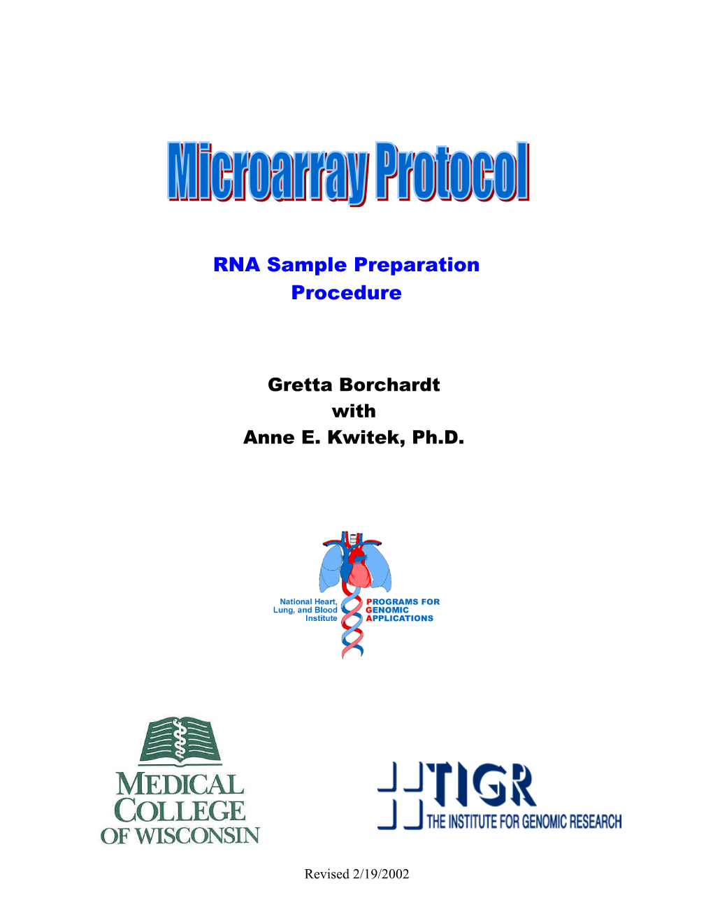 MCW PGA Microarray Protocol s1