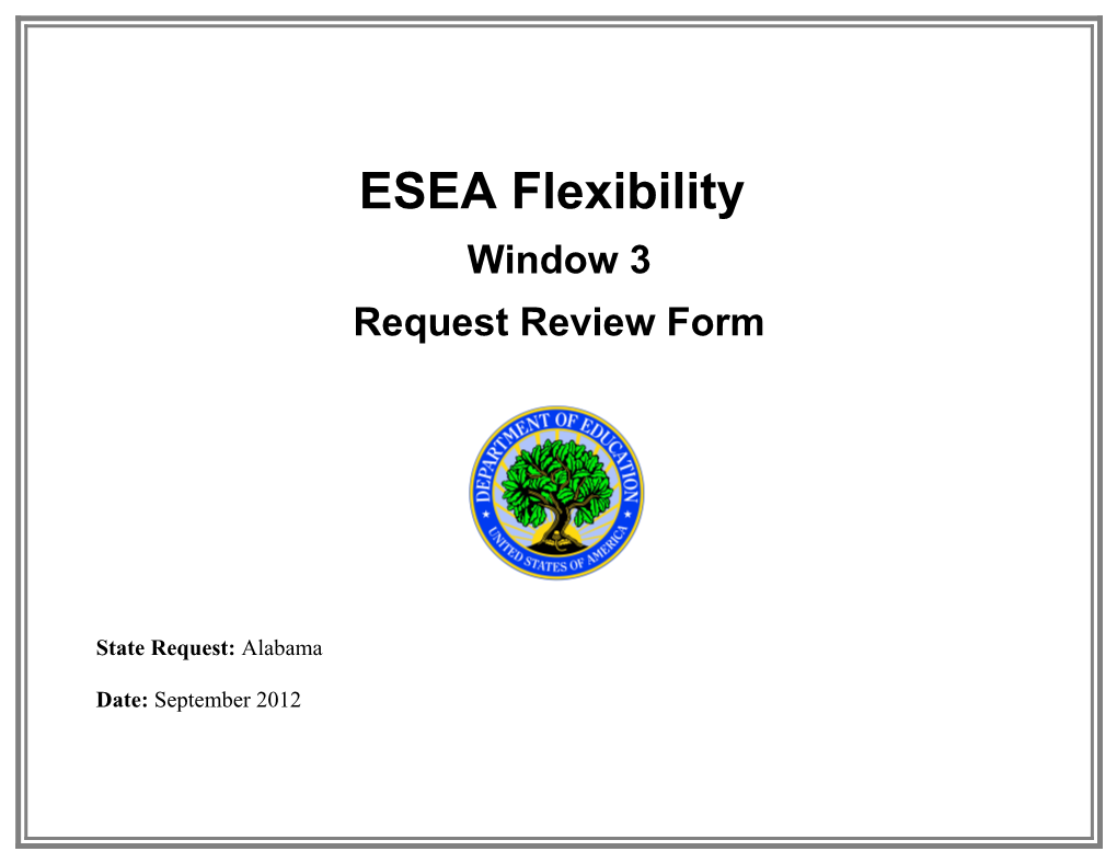 Alabama ESEA Flexibility Peer Panel Review Notes (MS Word) s1