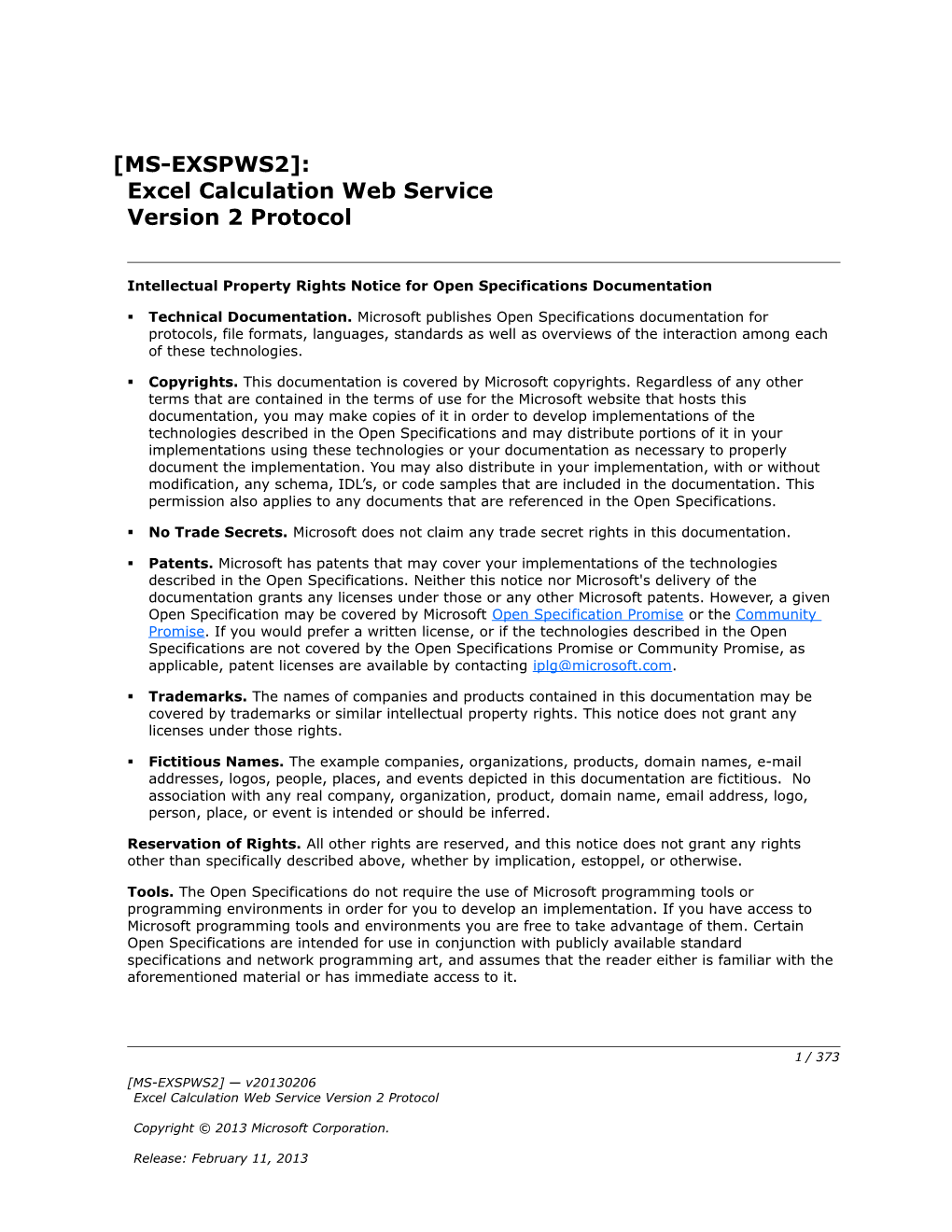 Intellectual Property Rights Notice for Open Specifications Documentation s155