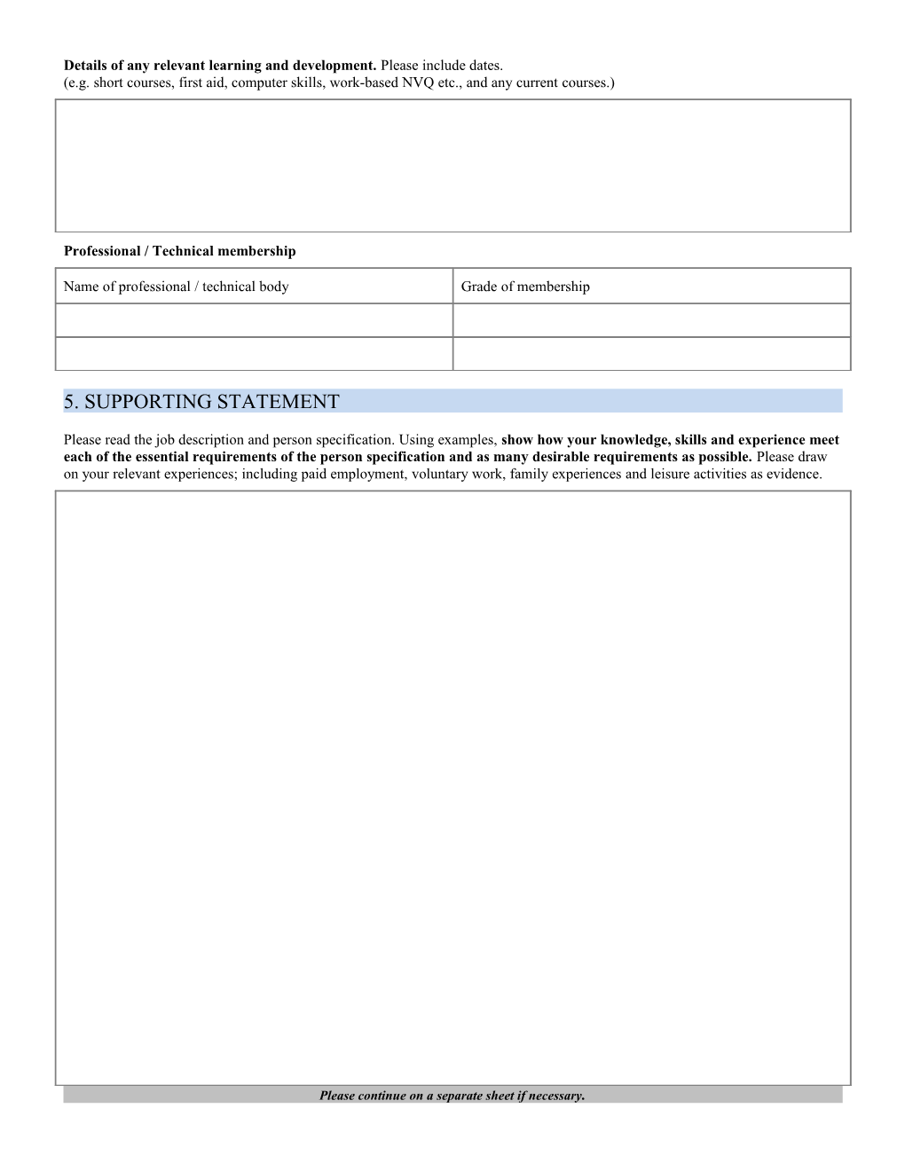 Application for Employment s194