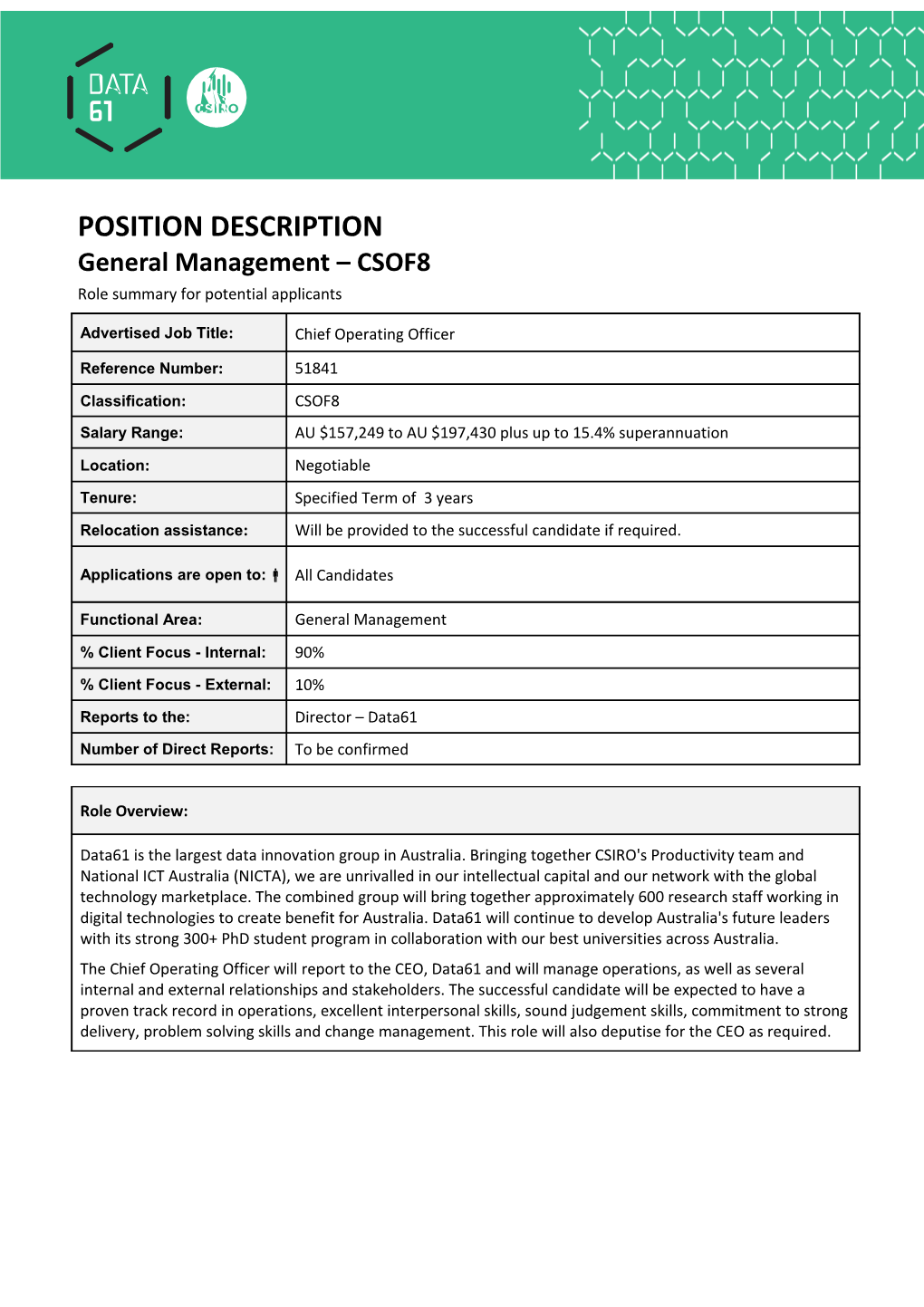Position Details - Research Scientist/Engineer - CSOF7