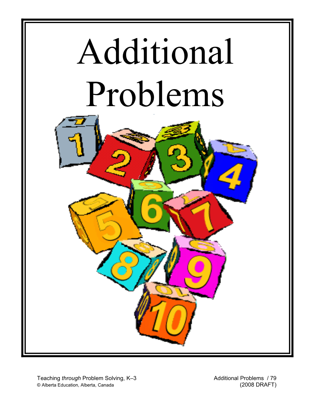 4 Additional Problems K 3