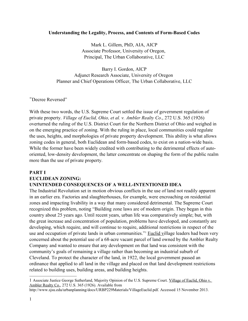 Understanding the Legality, Process, and Contents of Form-Based Codes