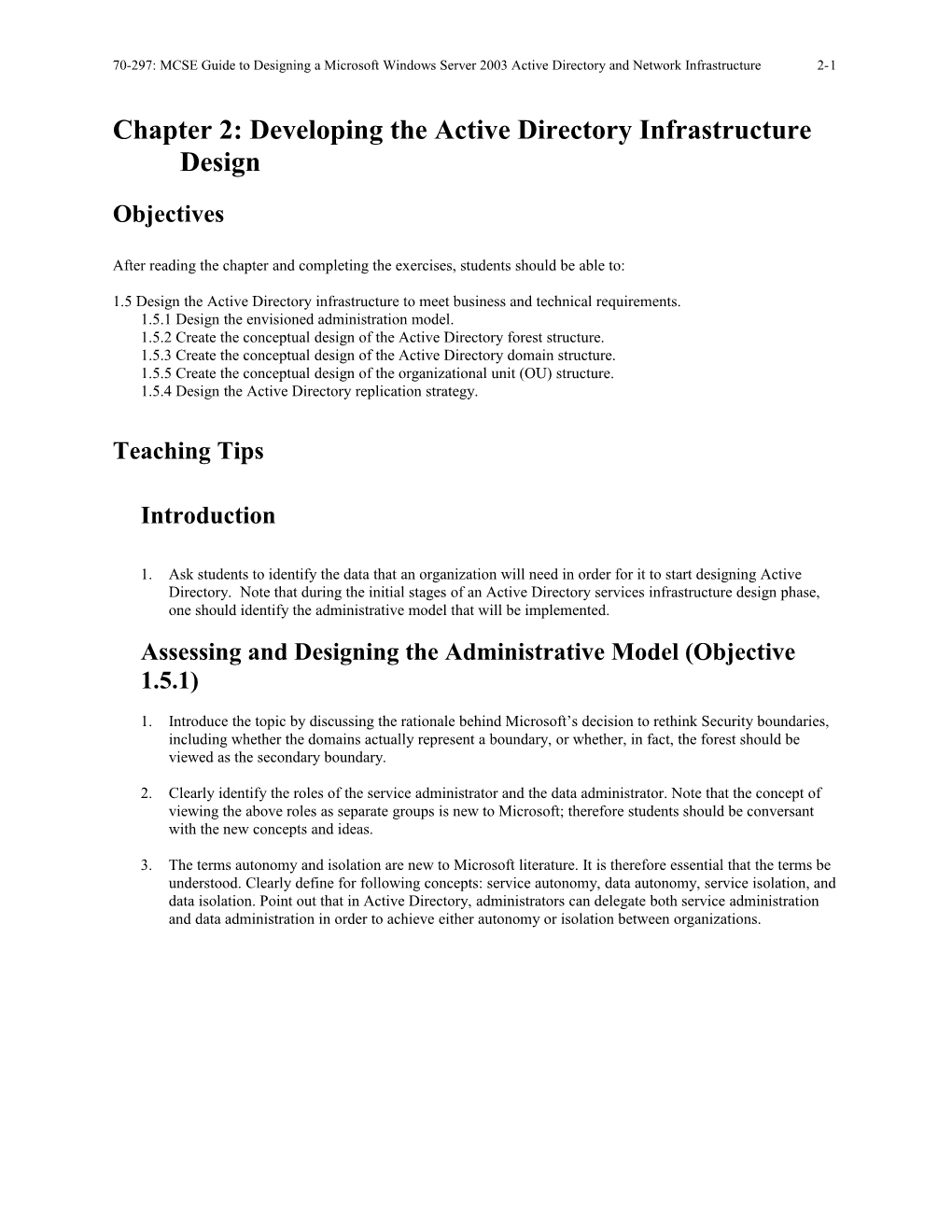 Chapter 1: Networking Overview