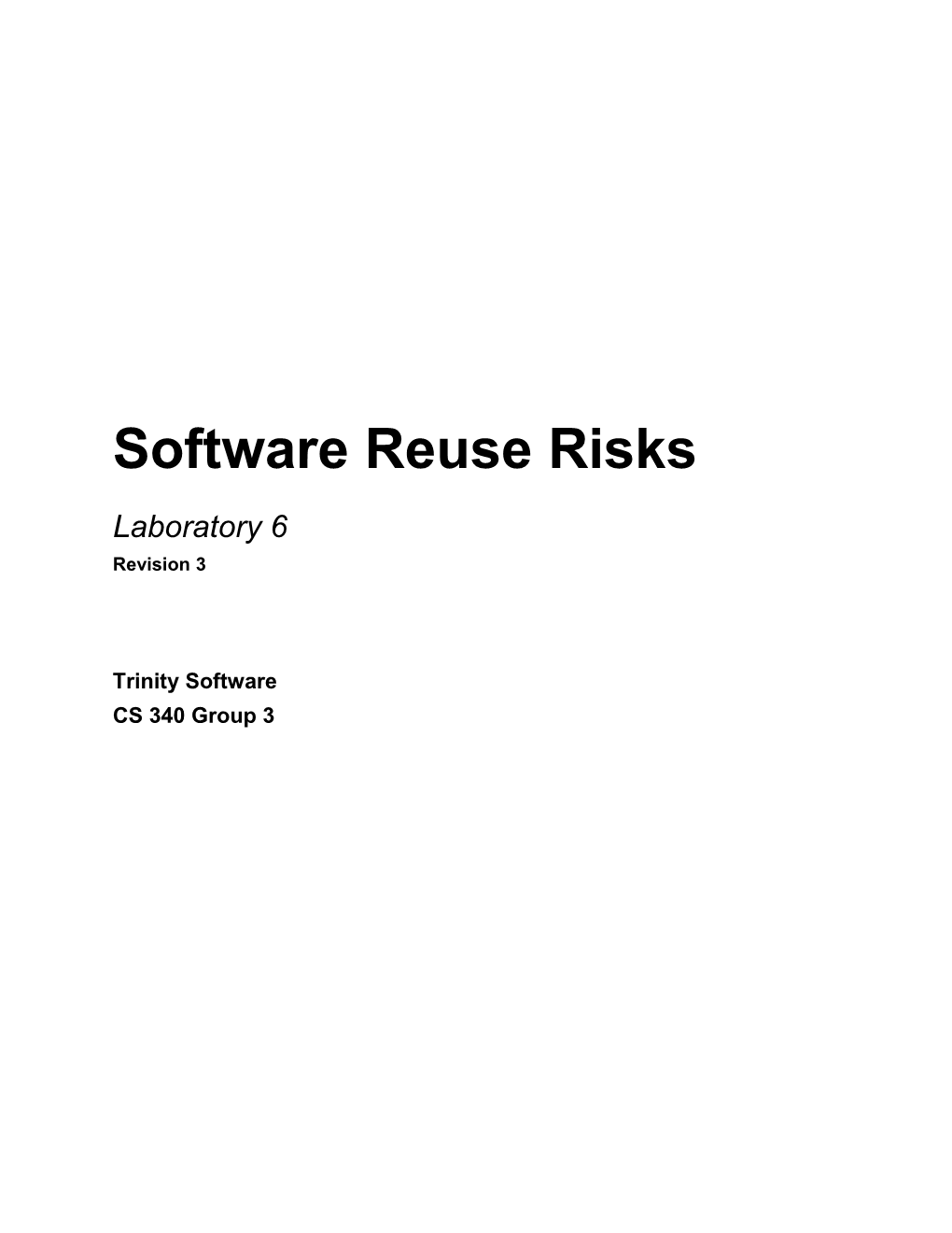 Software Reuse Risks