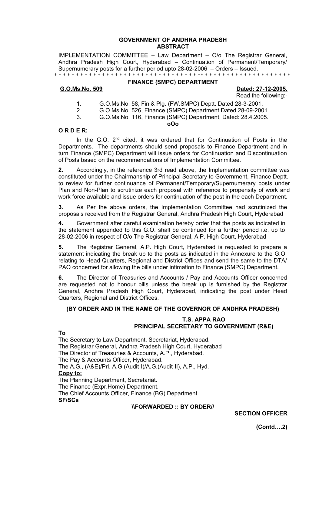 Government of Andhra Pradesh s18