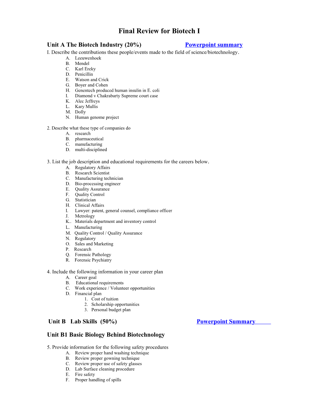 Mid-Term Review for Biotech I s1