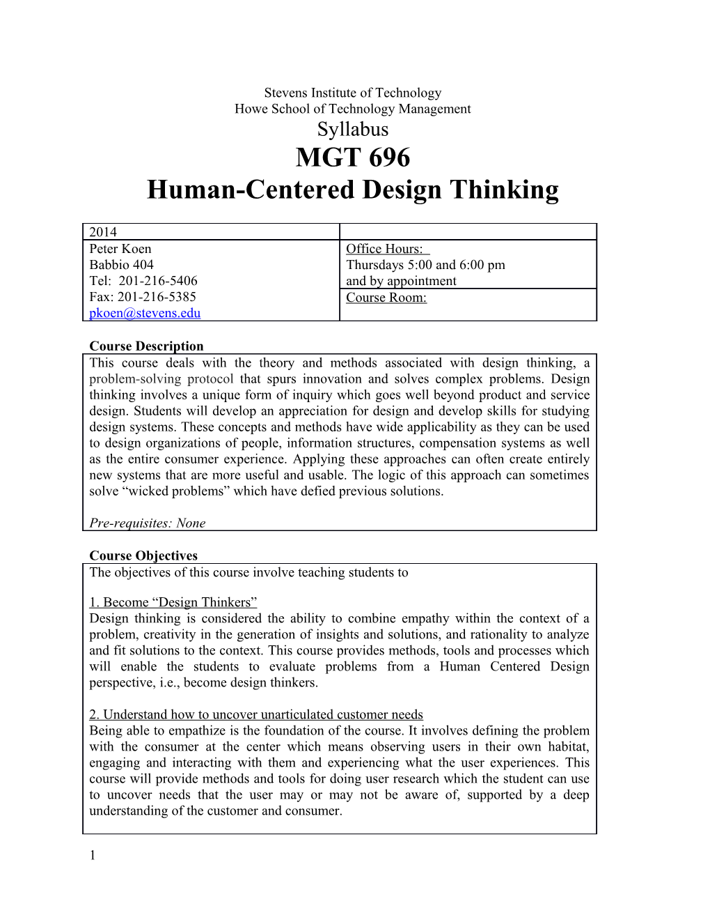 Human-Centered Design Thinking