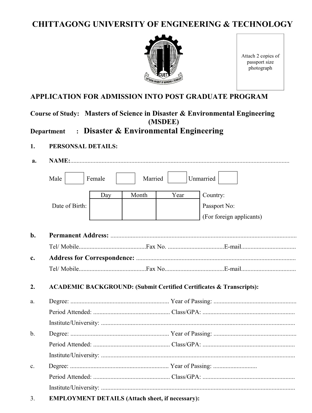 Chittagong University of Engineering & Technology