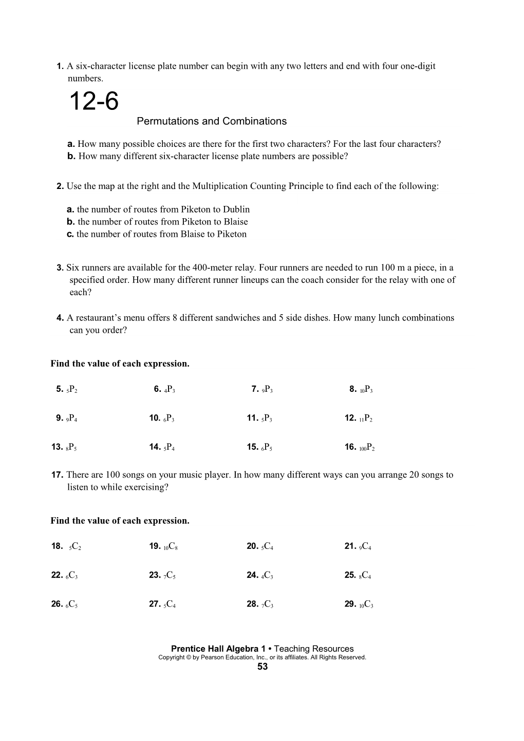 Permutations and Combinations s1