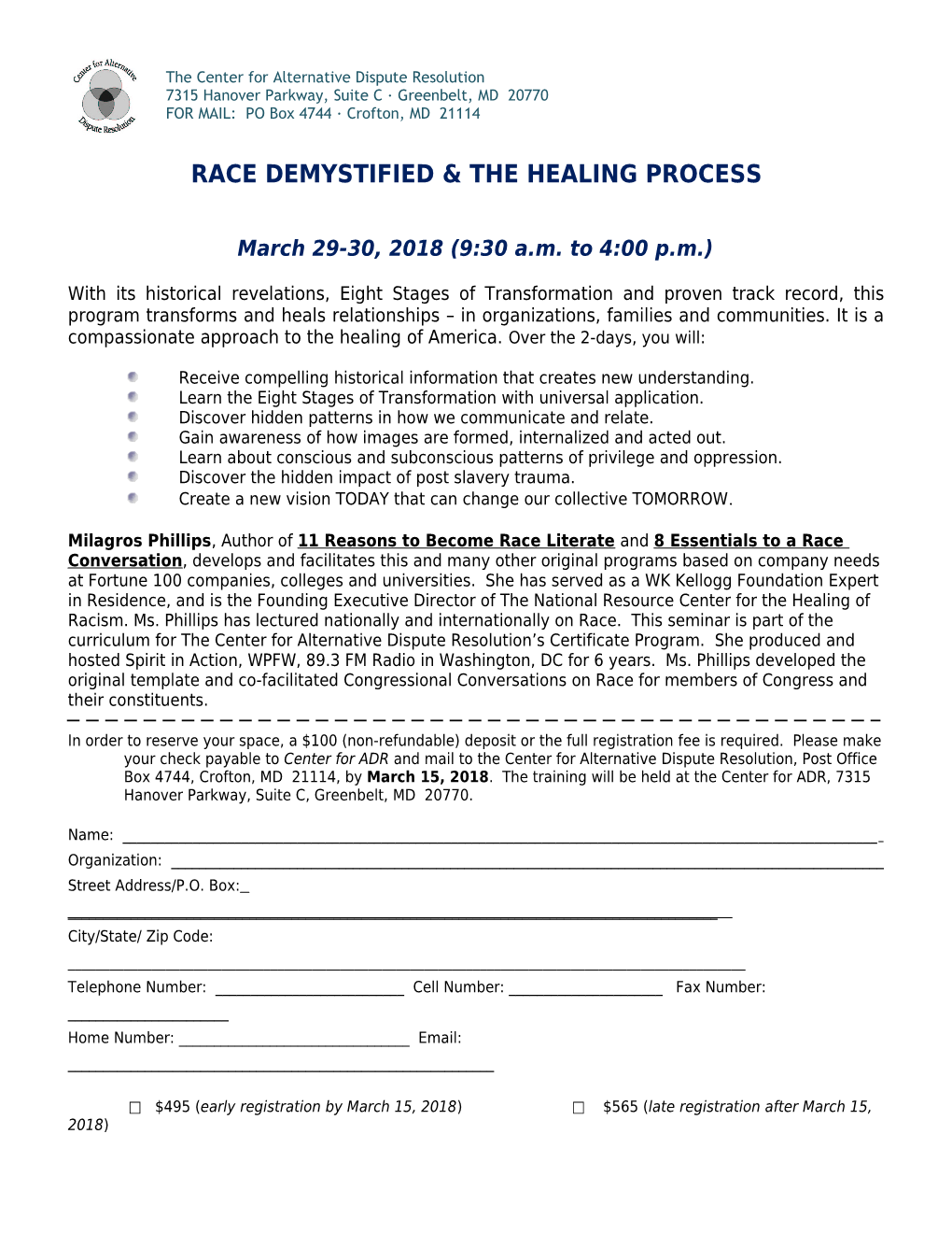 Race Demystified & the Healing Process