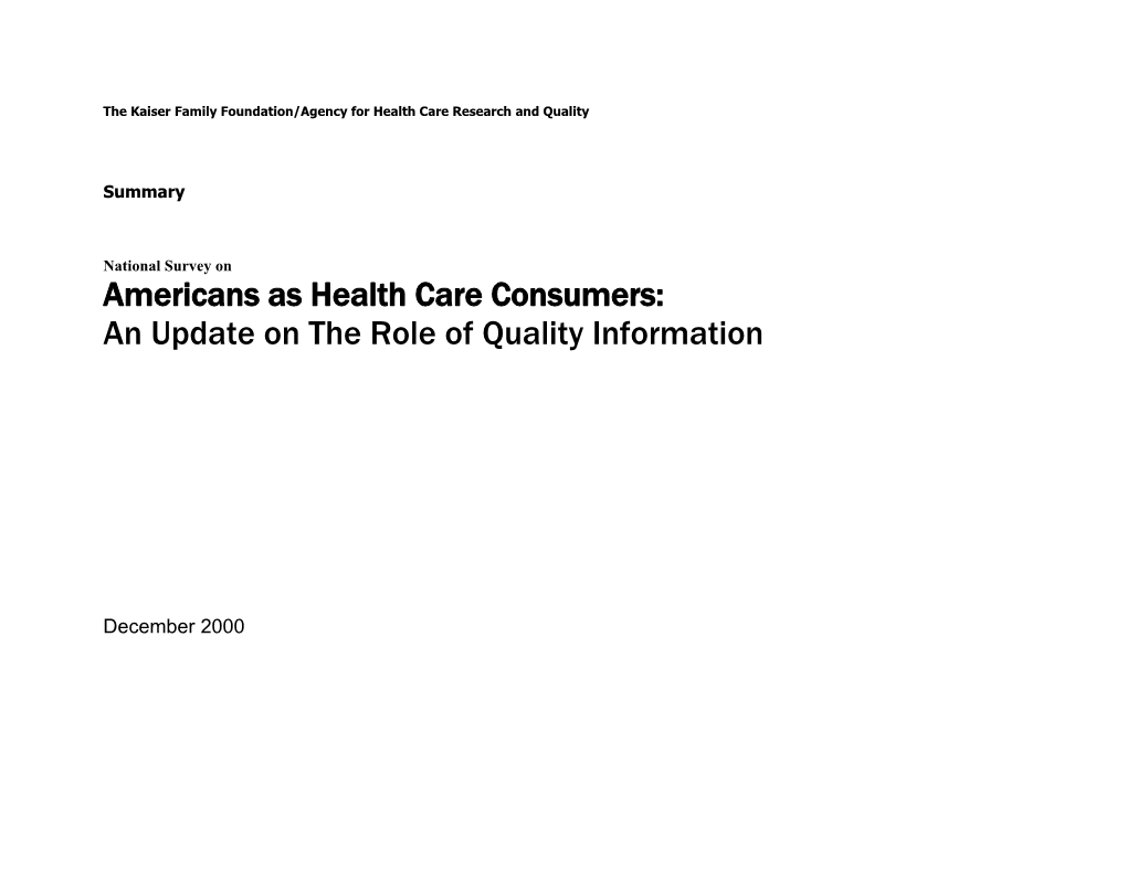 AHRQ Analysis Outline