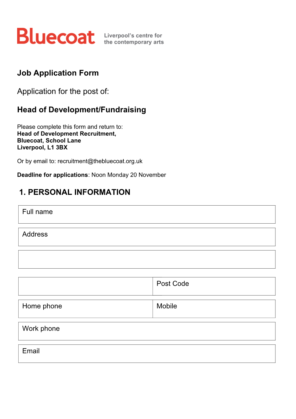 Job Application Form s7