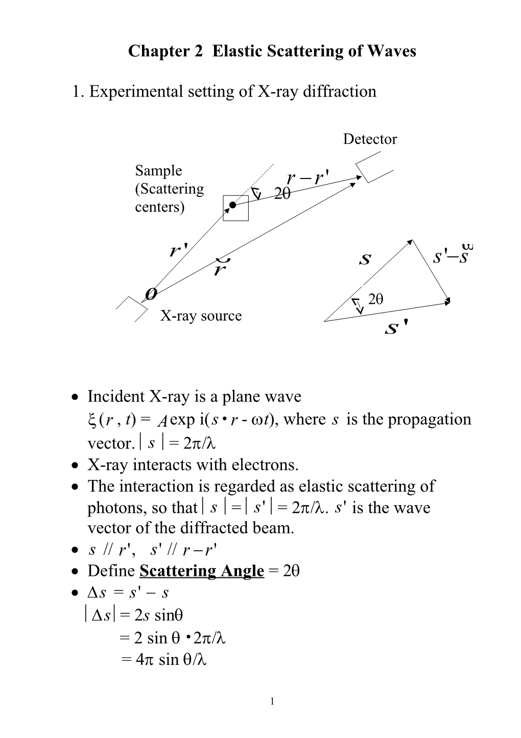 Chapter 2 Elastic Scattering of Waves