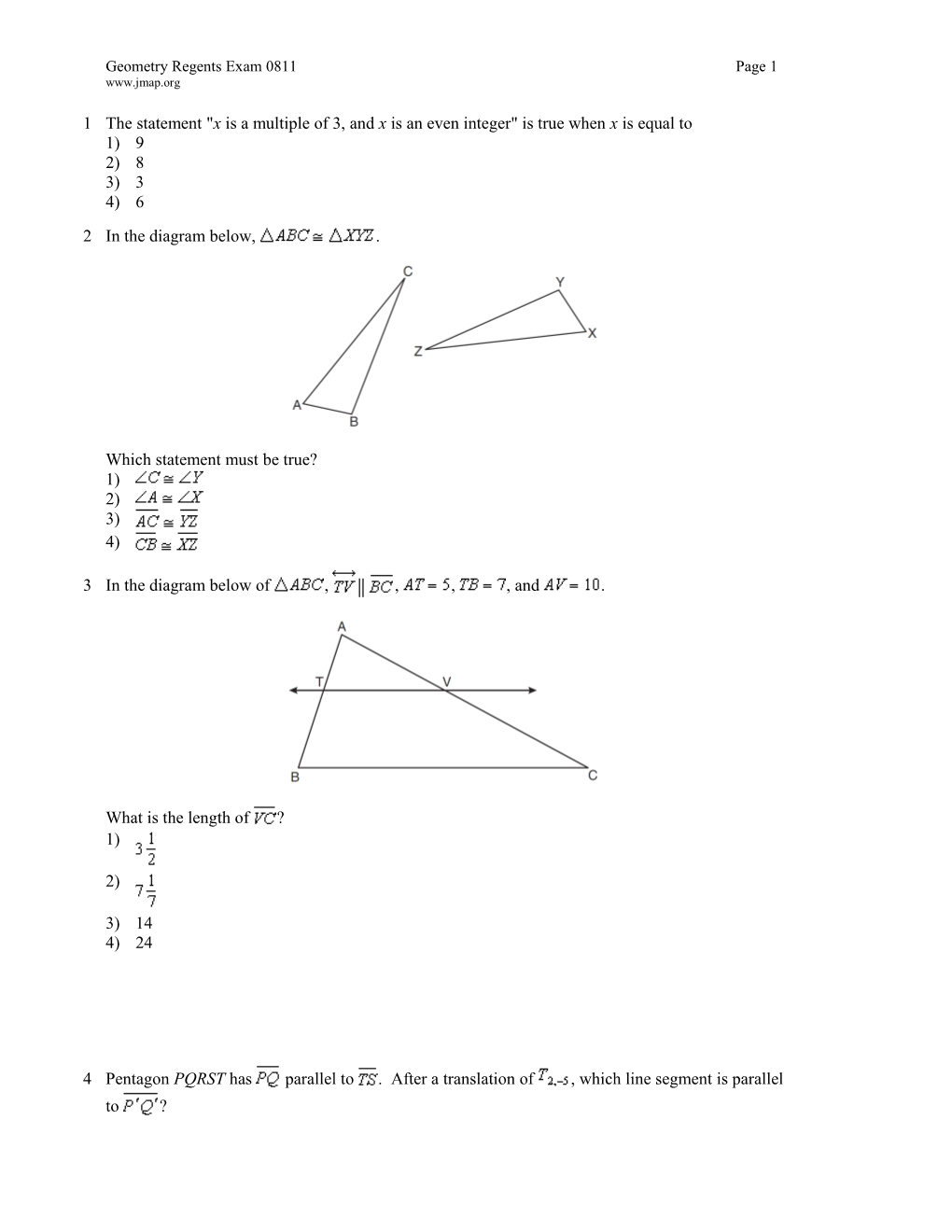 Geometry Regents Exam 0811 Page 5 s1