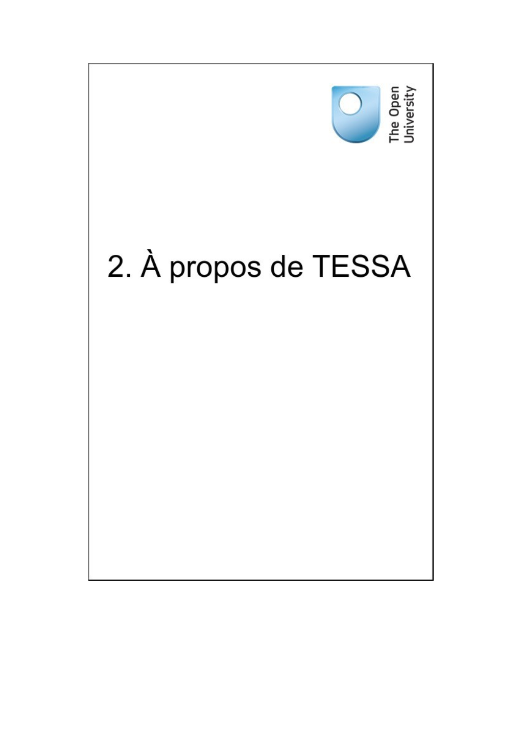 2. À Propos De TESSA