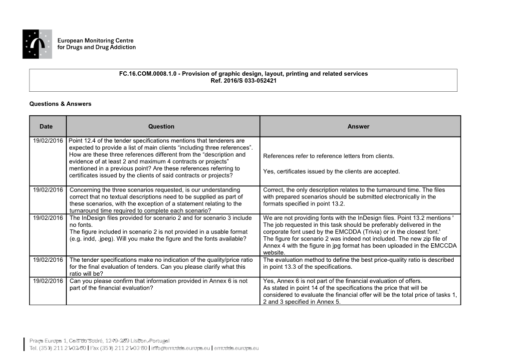 FC.16.COM.0008.1.0 - Provision of Graphic Design, Layout, Printing and Related Services