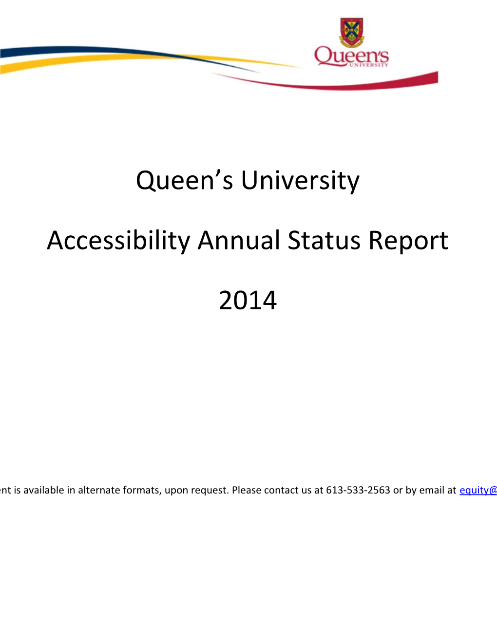 Public Communication of the Accessibility Plans and Annual Reports