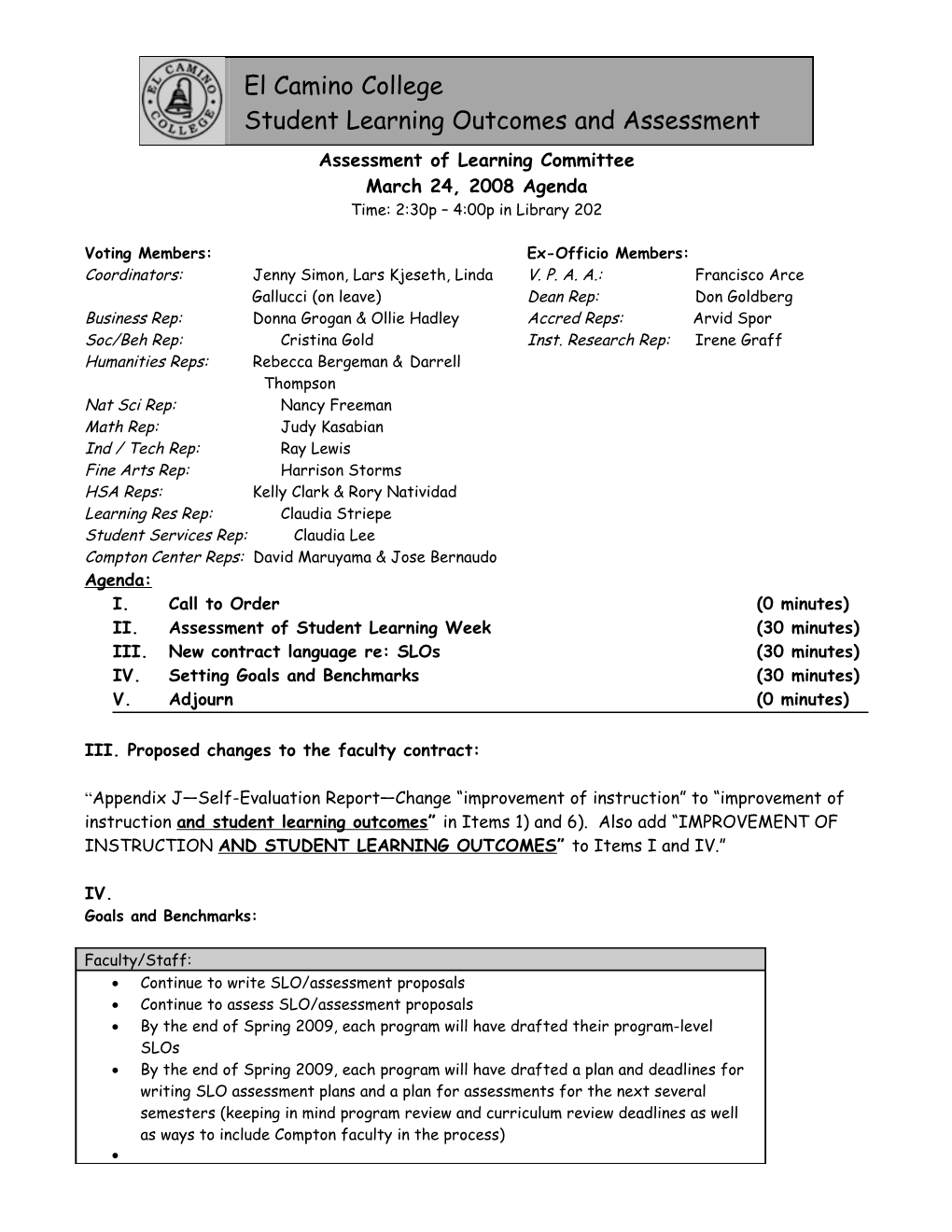 Assessment of Learning Committee s2