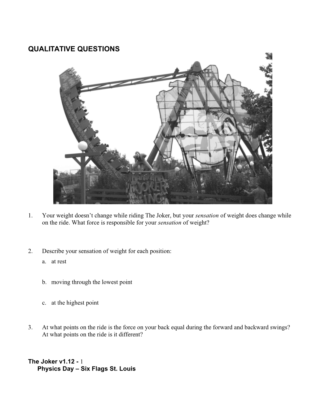 Qualitative Questions s1