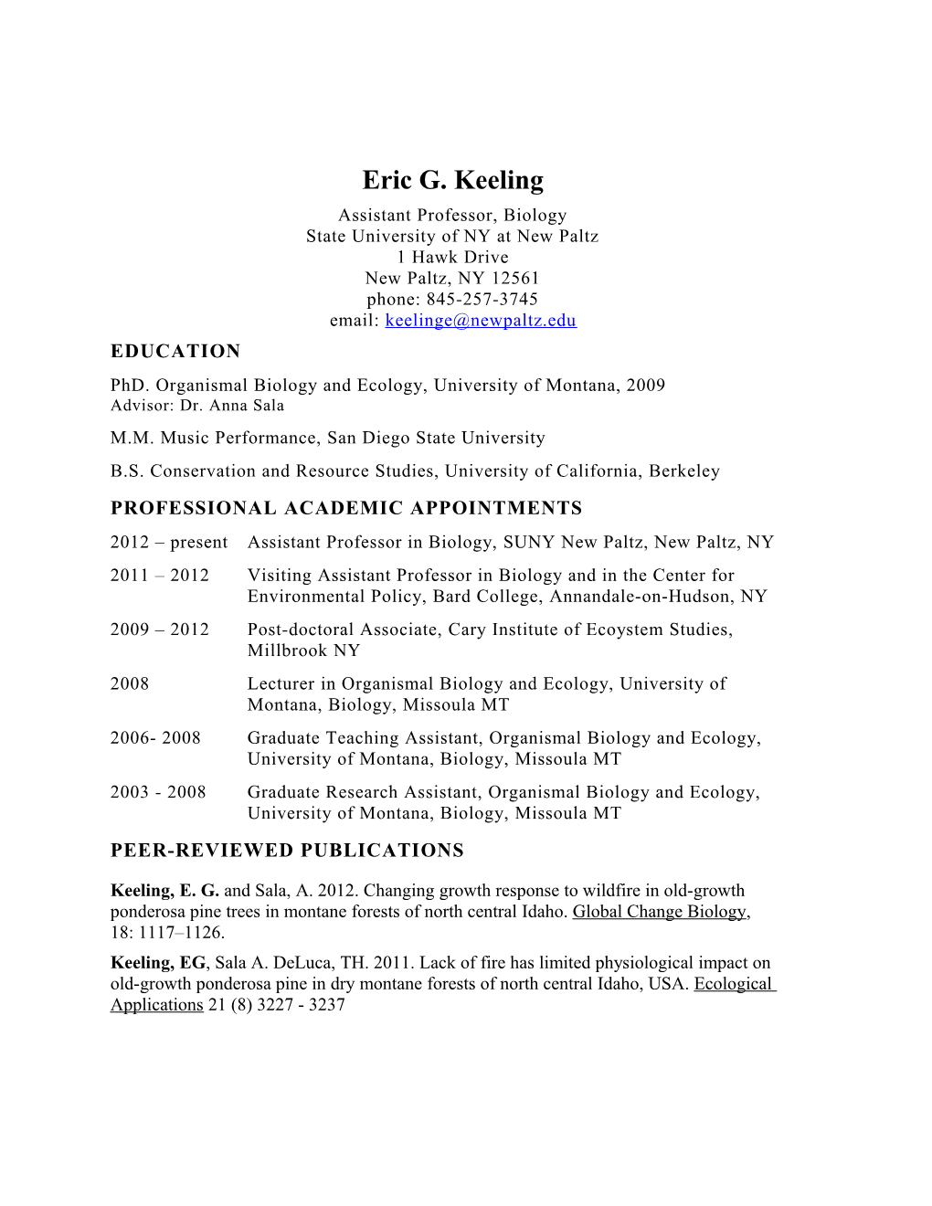 Eric G. Keeling PAGE 4 of 6