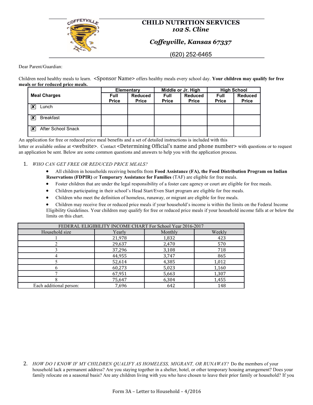 SP 33-2015A2: Prototype Parent Letter s4