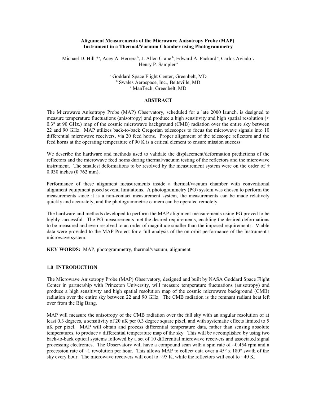 Alignment Measurements of the Microwave Anisotropy Probe (MAP)