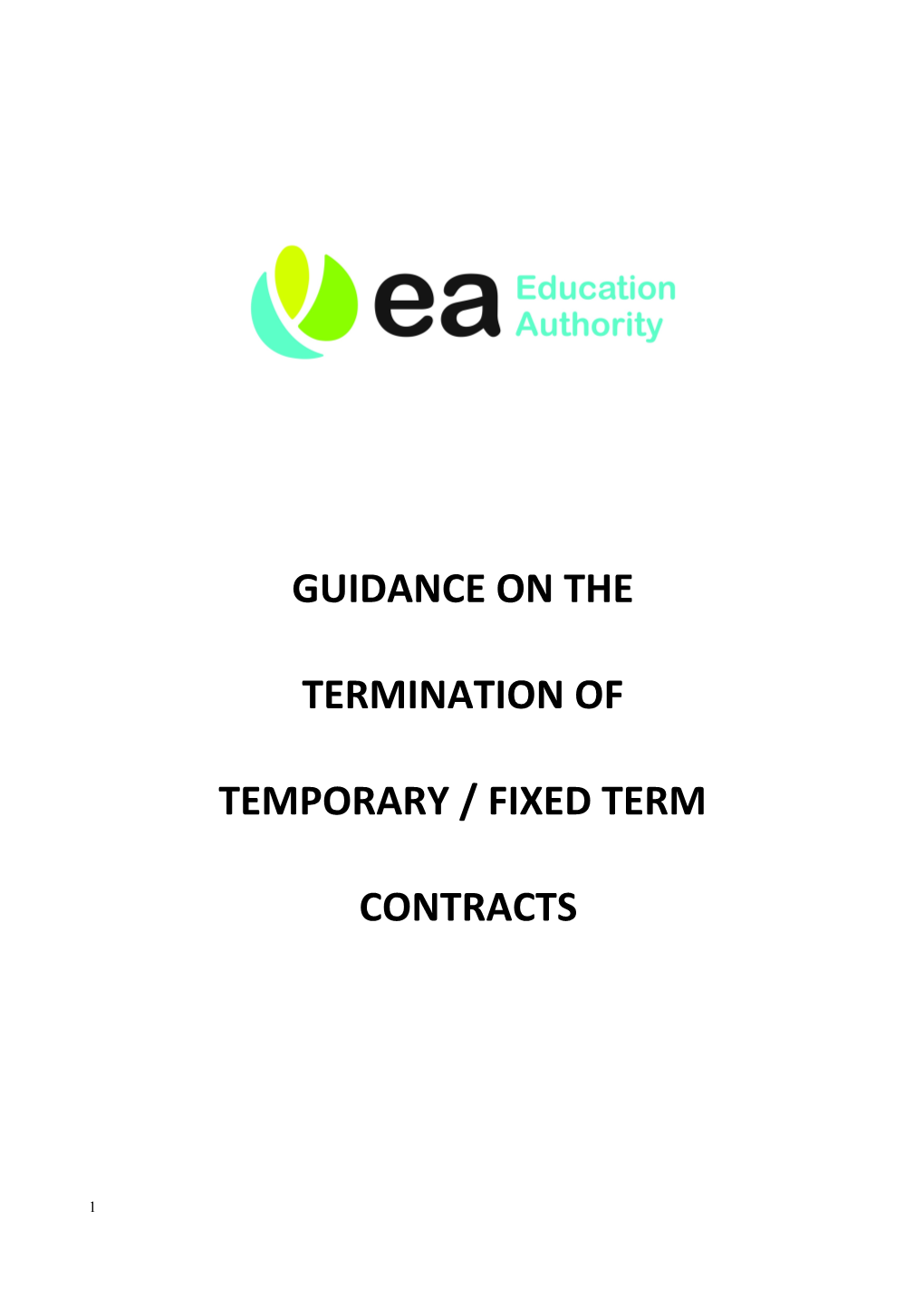 Guidance on Termination of Temporary Contracts (EA)