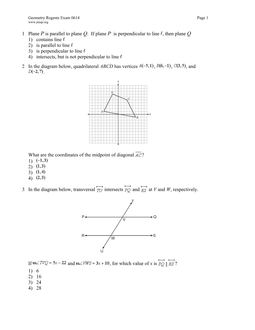 Geometry Regents Exam 0614 Page 5