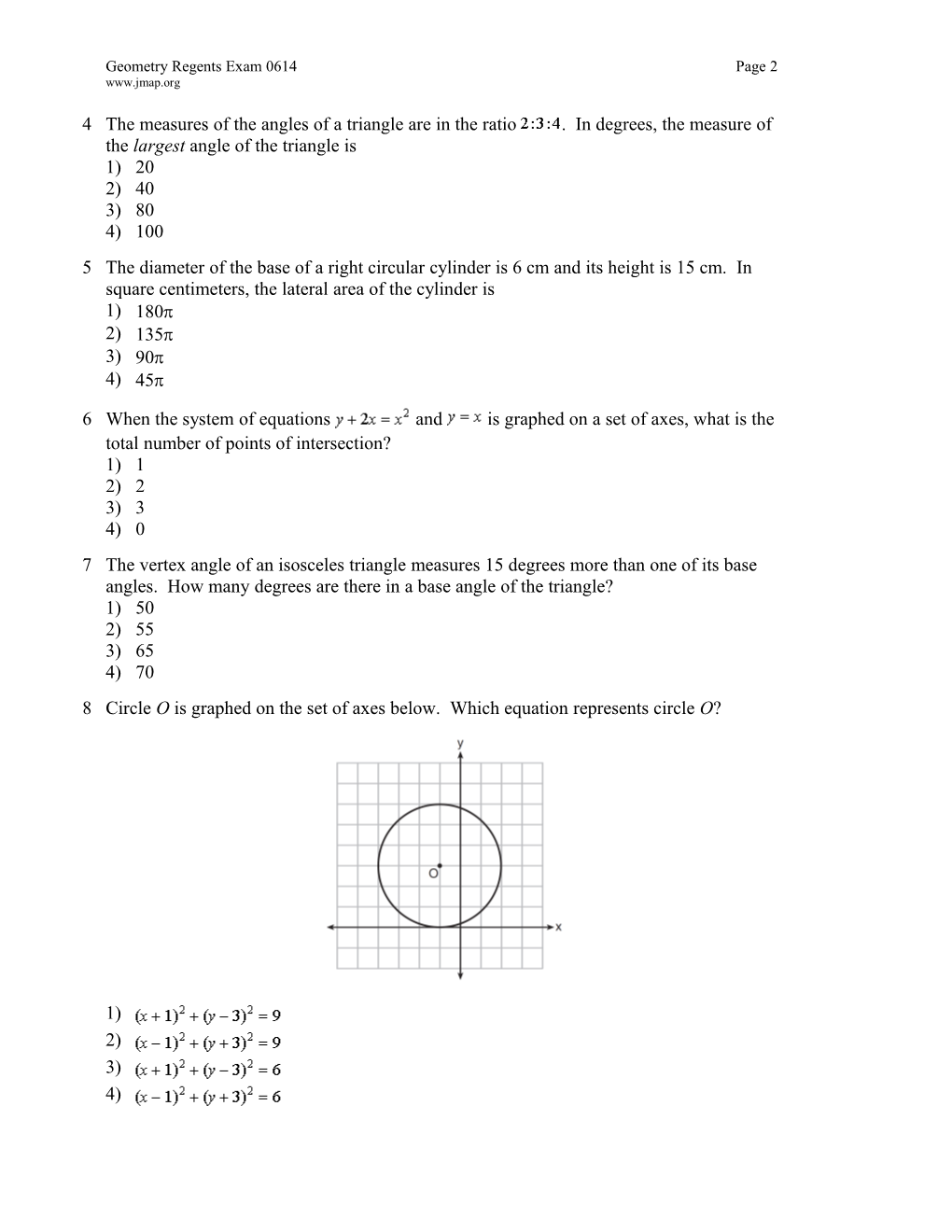 Geometry Regents Exam 0614 Page 5