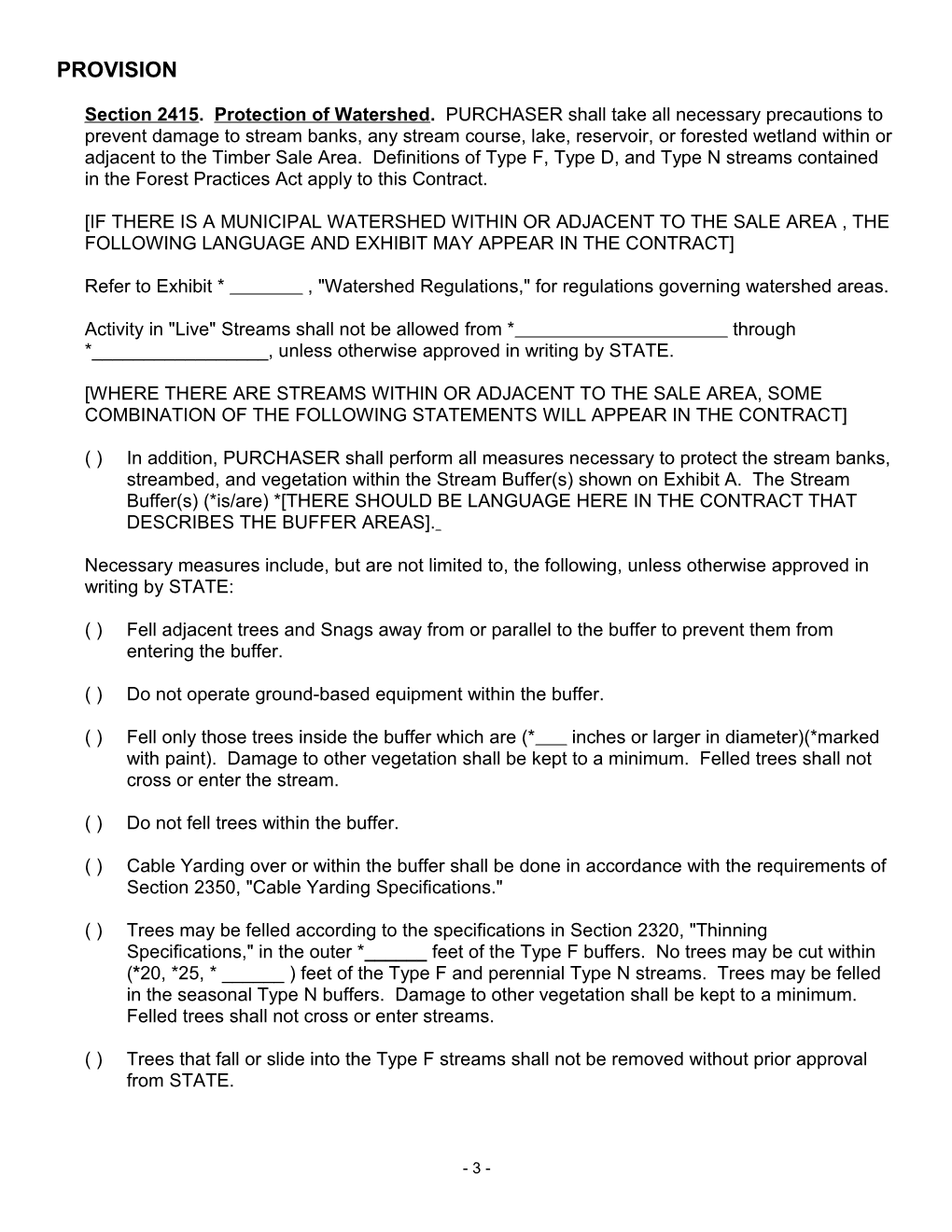 Timber Sale Contract, 2004 Working Copy (V 3)