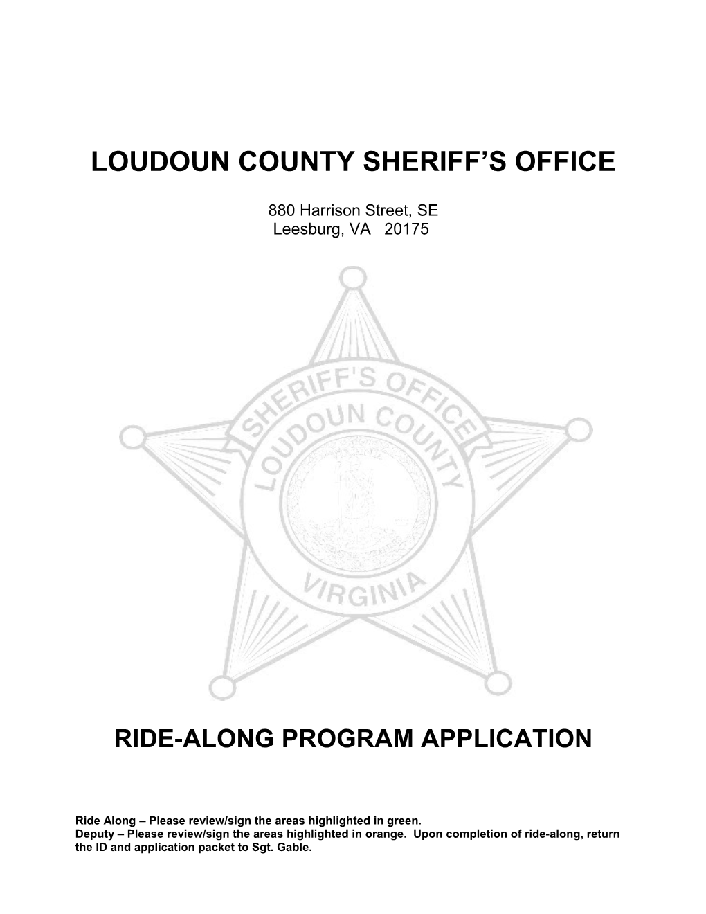 Loudoun County Sheriff S Office