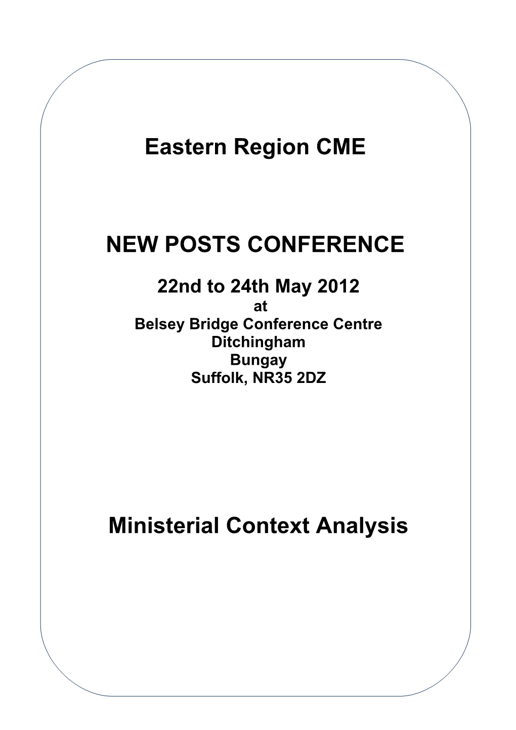 Eastern Region CME