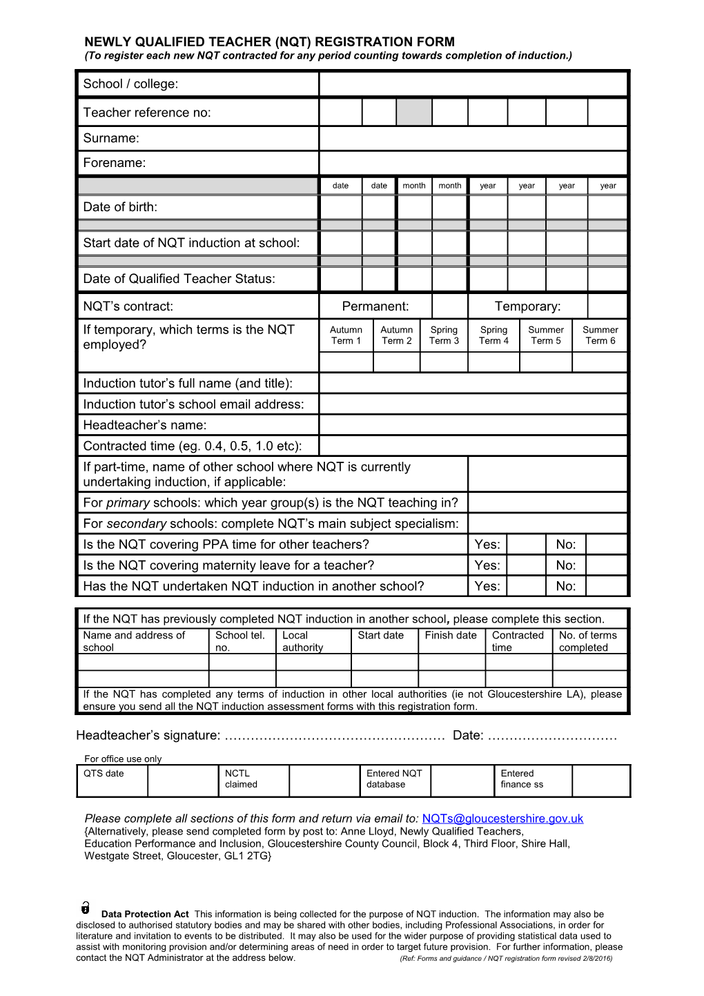 Nqt Registration Form