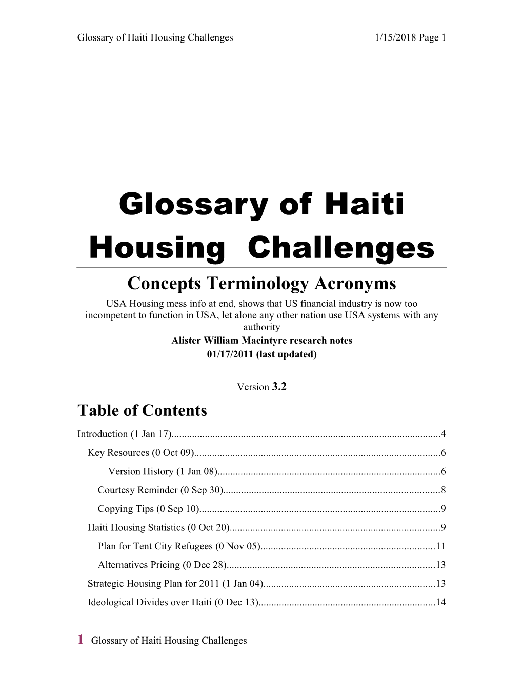 Haiti Political History